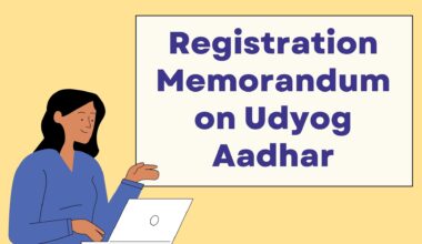 Registration Memorandum on Udyog Aadhar